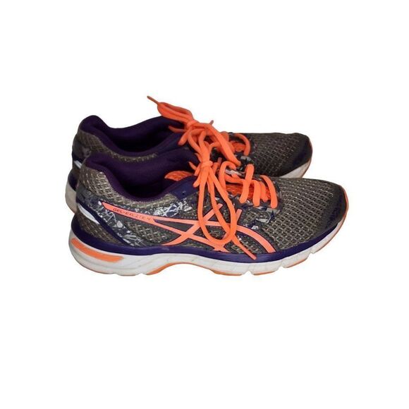 Asics Gel Excite 4 Women's Running Sneakers Size 6.5 Grey/Purple - Picture 1 of 8